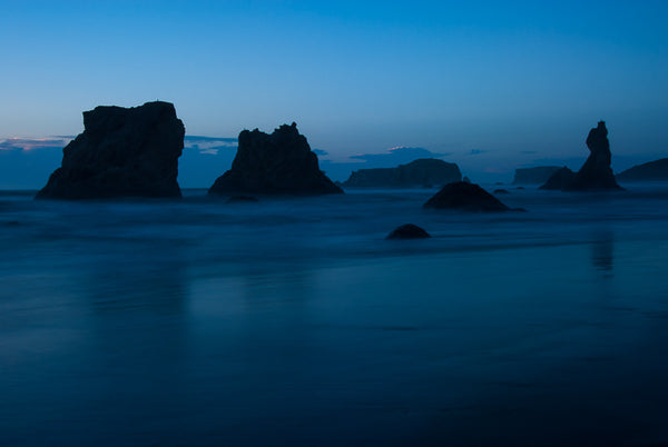 Blue Hour over Sea Stacks