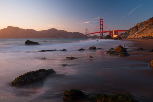 Golden Gate Bridge from Marshall Beach