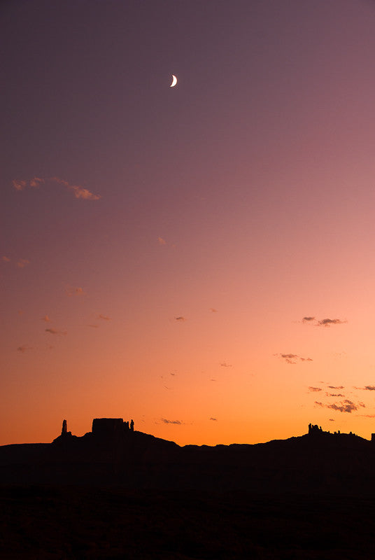 Landscape with Moon at Sunset II