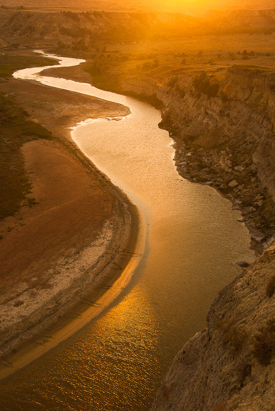 Little Missouri River at Sunset