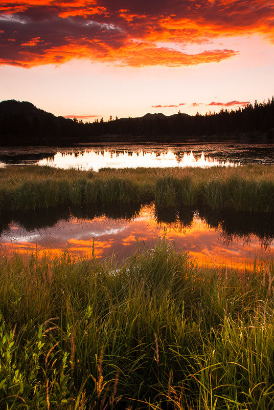 Sunrise over Sprague Lake