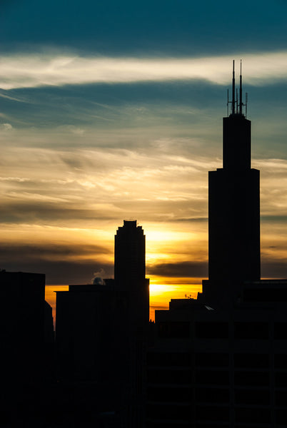 Sunset Gradient over Sears Tower
