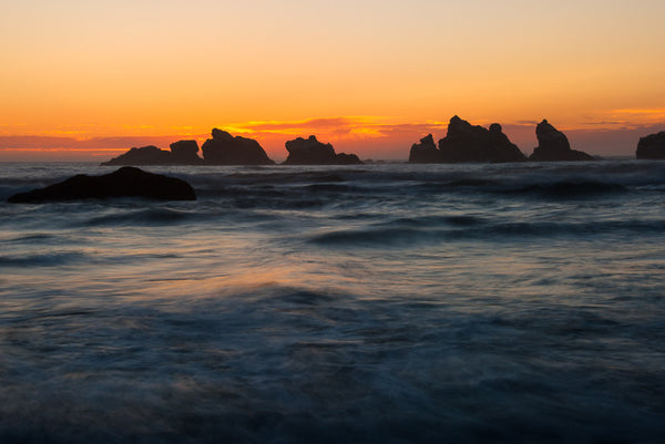 Sunset over Sea Stacks II