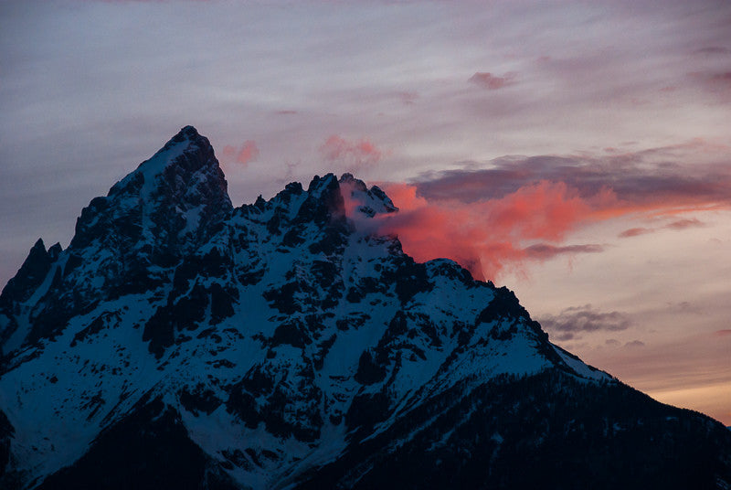Sunset over Teton Range