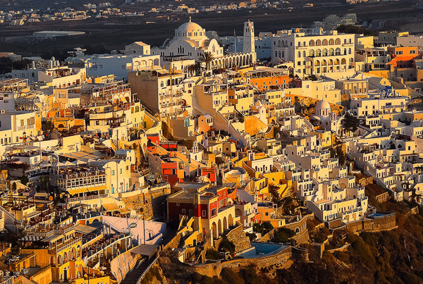 View of Santorini at Sunset
